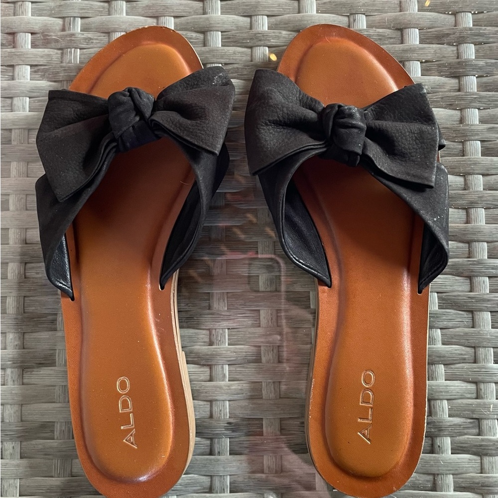 Aldo Women's Black Slide Sandals